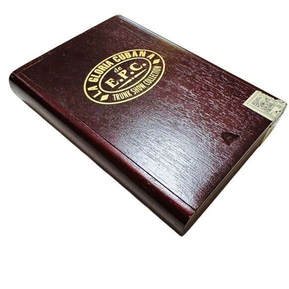 La Gloria Trunk Show Collection de E.P.C Empty Wooden Maduro Cigar Box Dominican - Picture 2 of 5